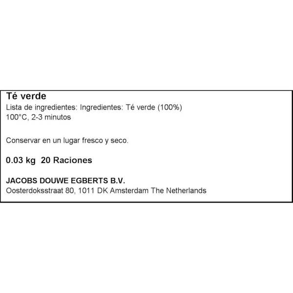 Té verde extra puro HORNIMANS