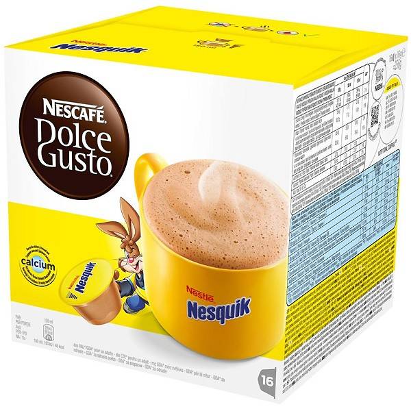 NESQUIK chocolate DOLCE GUSTO NESCAFÉ 16 capsules
