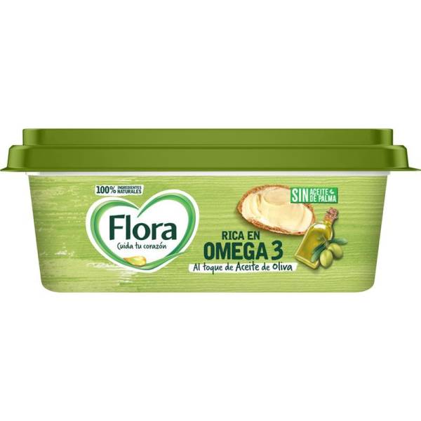 Margarina al toque de aceite de oliva FLORA 225g.