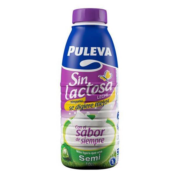Leche semidesnatada sin lactosa Mañanas ligeras PULEVA - Your Spanish Corner