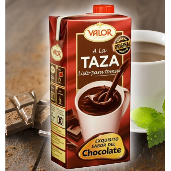 Comprar Chocolate líquido VALOR a la taza listo para tomar Sin Gluten 1l.  online - Iberoal