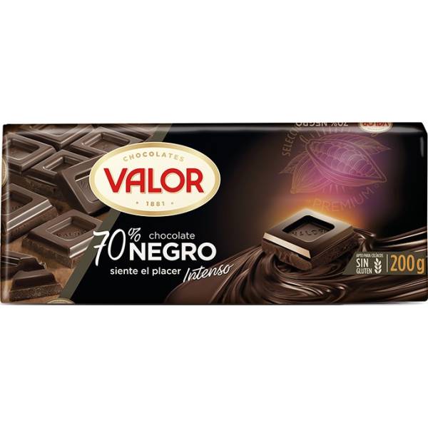CHOCOLAT NOIR 70% 200G VALOR