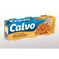 Squid in American sauce CALVO 3x80g.