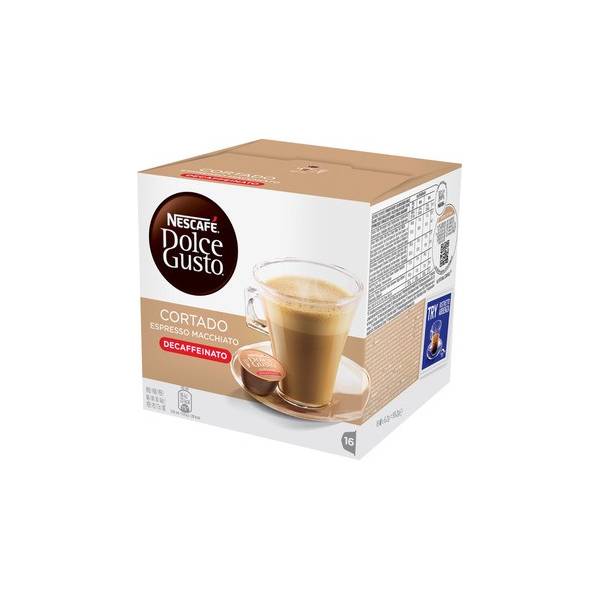 Decaffeinated small milk coffee capsules - Your Spanish Corner