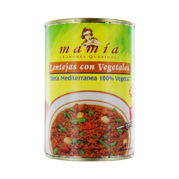 Lentils with vegetables MAMÍA 400g.