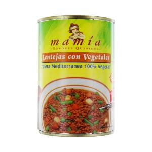 Lentilles aux légumes MAMÍA 400g.