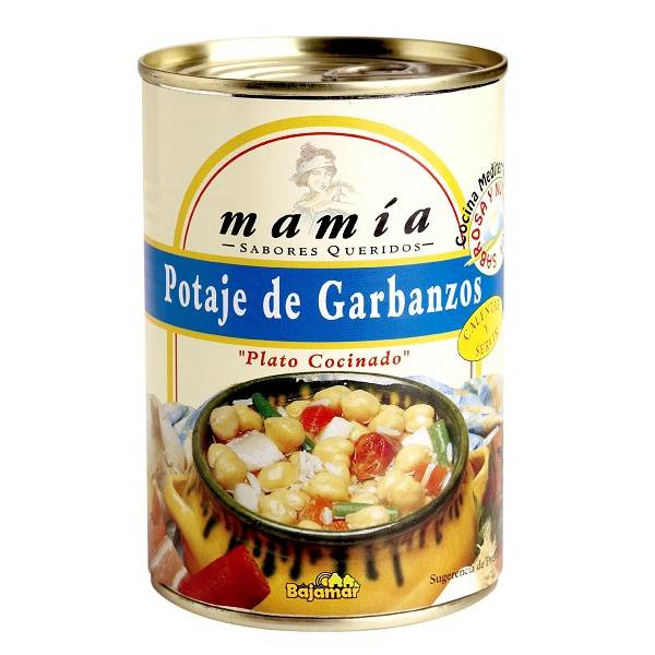 Ragoût de pois chiches MAMÍA 400g. Ragoût de pois chiches MAMÍA 400g.