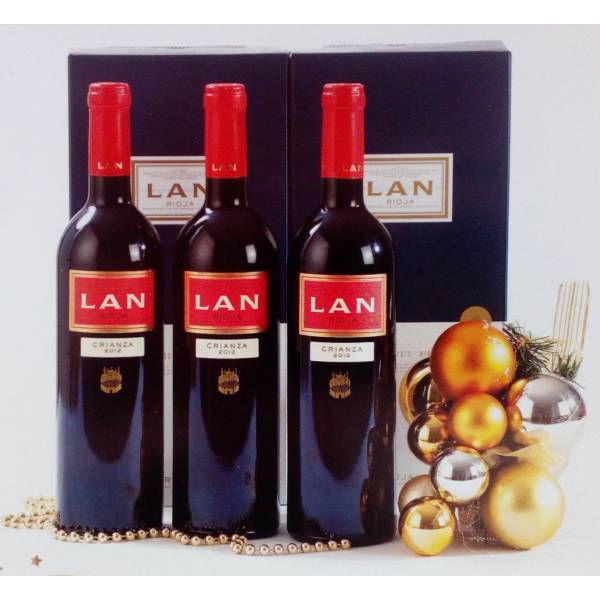 BASKET WITH WINES "LAN" BASKET WITH WINES "LAN"