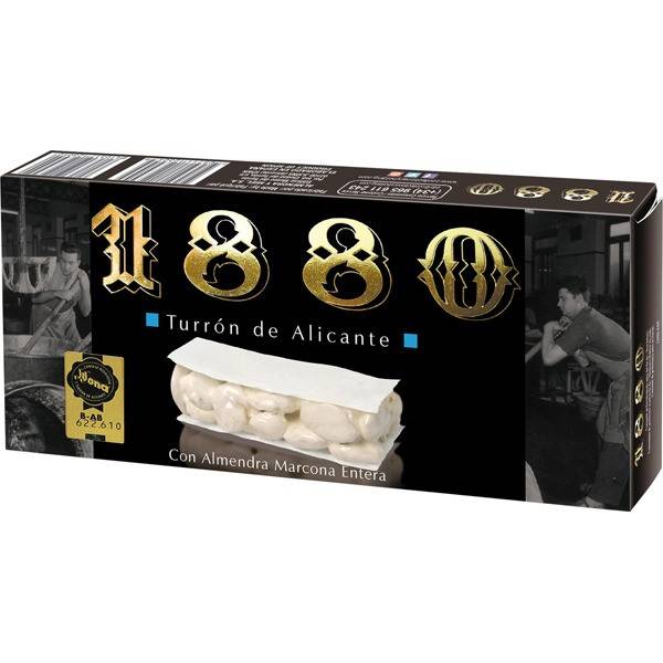 HARD ALMOND NOUGAT FROM ALICANTE 250G 1880