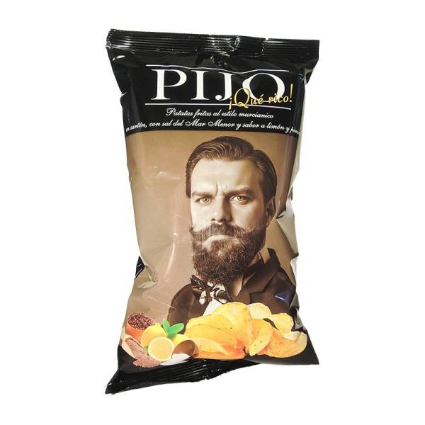 Chips with lemon and pepper flavour PIJO 130g.