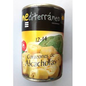 Corazones de alcachofas 12/14 MEDITERRÁNEO GOURMET 390g.
