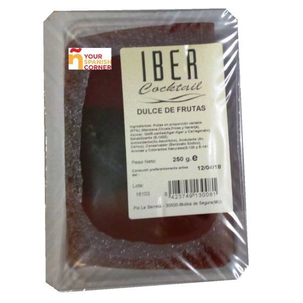 DULCE DE FRUTAS (SWEET FRUIT IN PASTE) "IBER COCKTAIL" DULCE DE FRUTAS (SWEET FRUIT IN PASTE) "IBER COCKTAIL"