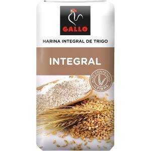 Harina de trigo integral GALLO 1kg.
