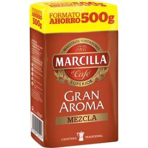 Café molido mezcla Gran Aroma MARCILLA 500g.