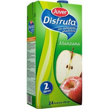 DISFRUTA apple nectar without added sugar JUVER 2l.