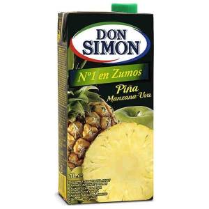 Ananas-, Apfel- und Traubensaft DON SIMON 1l.