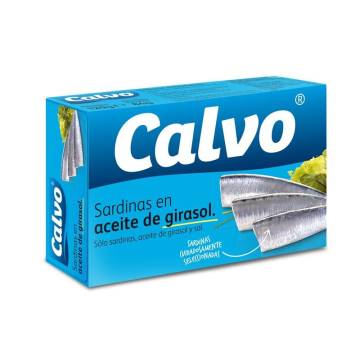 Sardines in sunflower oil CALVO 120g.