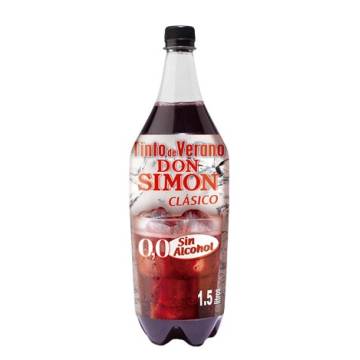 Classic summer red wine without alcohol DON SIMÓN 1,5l.