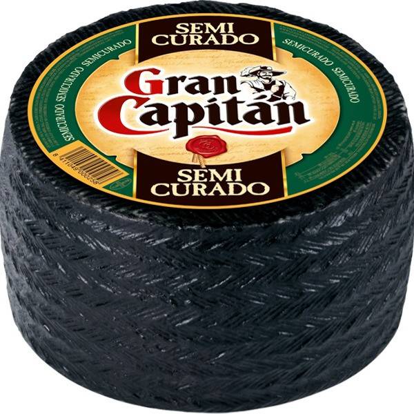 Whole semi-cured cheese GRAN CAPITÁN approx. 3kg.