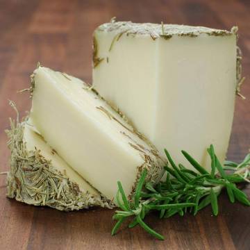 GOAT CHEESE WITH ROSEMARY 1/4 PZ 600G APPROX. HERMITAGE CROSS