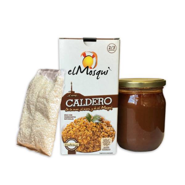 Bouillon avec sauce sofrito pour riz Caldero EL MOSQUI 750g.