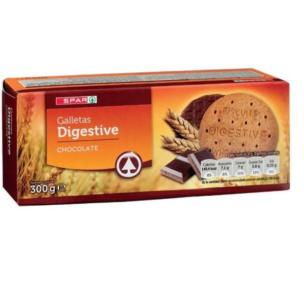 Galletas digestive con chocolate Galleteca paquete 300 g - Supermercados DIA