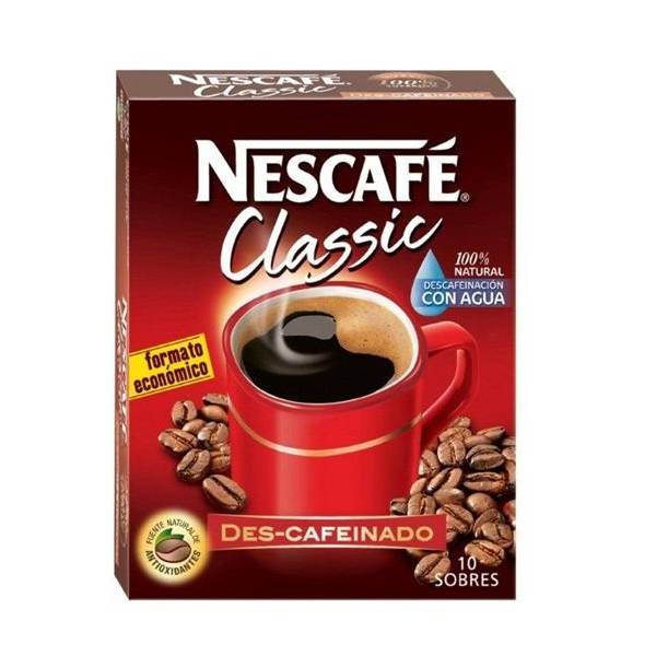 Entkoffeinierter Instantkaffee NESCAFÉ Classic NESTLÉ 10 Beutel
