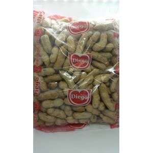 Ungesalzene Erdnüsse mit Schale DIEGO 450g.