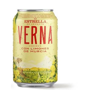 Cerveza con limón Verna ESTRELLA DE LEVANTE 6x33cl.