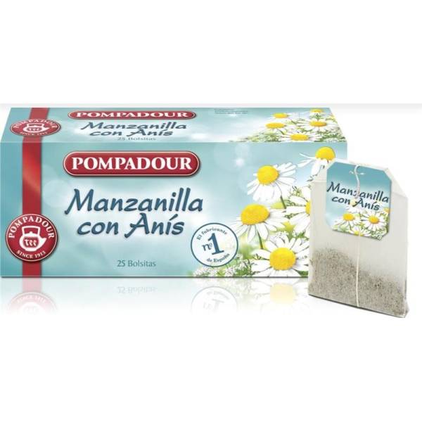 pompadour anis manzanilla infusion chamomile yourspanishcorner kamillentee