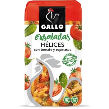 Hélices con tomate y espinacas GALLO 450g.