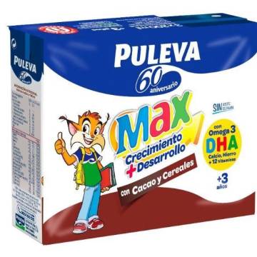 Bebida con cacao y cereales MAX PULEVA 1l.