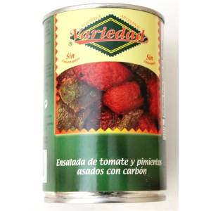 Ensalada de tomate y pimientos asados con carbón VARIEDAD 400g.