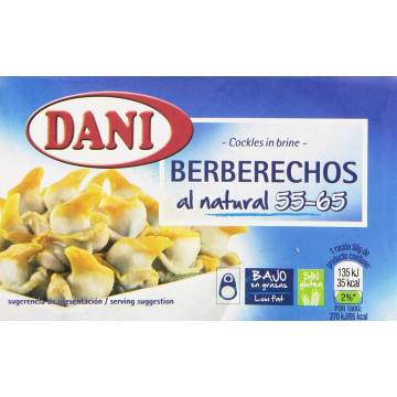 Berberechos al natural 55/65 DANI 111g.