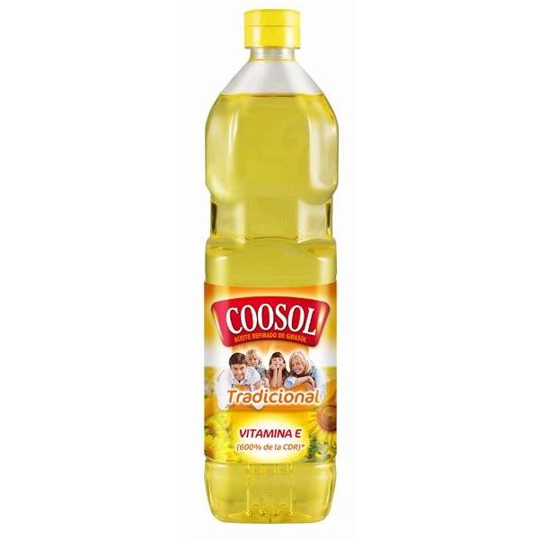 Aceite refinado de girasol COOSOL 1l.