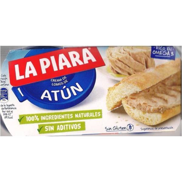 Spread cream tuna in oil LA PIARA 2x75g.