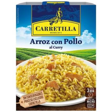 Riz avec poulet au curry CARRETILLA 300g.