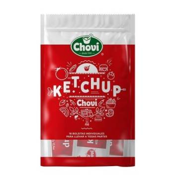 Ketchup sobres individuales CHOVI 16x10g.