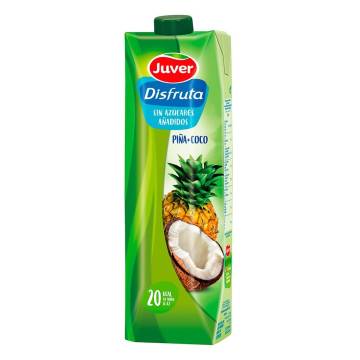 DISFRUTA nectar d'ananas et noix de coco sans sucre JUVER 1l.