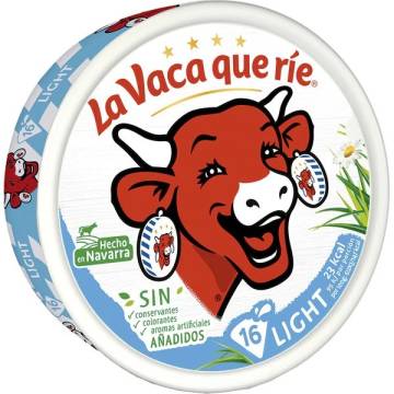 Light melted cheese in portions LA VACA QUE RIE 16 uds. 250g.