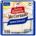 Sliced semi-cured cheese GARCIA BAQUERO 250g.