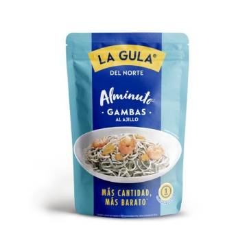 Anguille du Nord aux crevettes à l'ail LA GULA 135g.