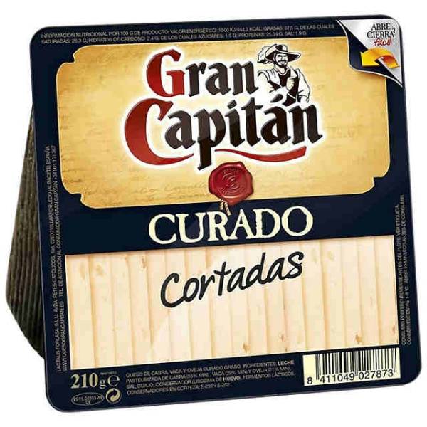 Fromage affiné coupé GRAN CAPITÁN 210g. Fromage affiné coupé GRAN CAPITÁN 210g.