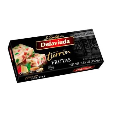 TURRÓN DE FRUTAS 250G DELAVIUDA