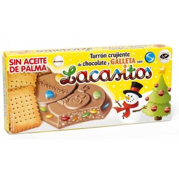 CHOCOLATE AND COOKIE NOUGAT WITH LACASITOS 215G LACASA