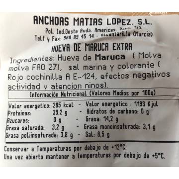 Lengfischrogen extra ANCHOAS MATÍAS LÓPEZ ca. 160g.
