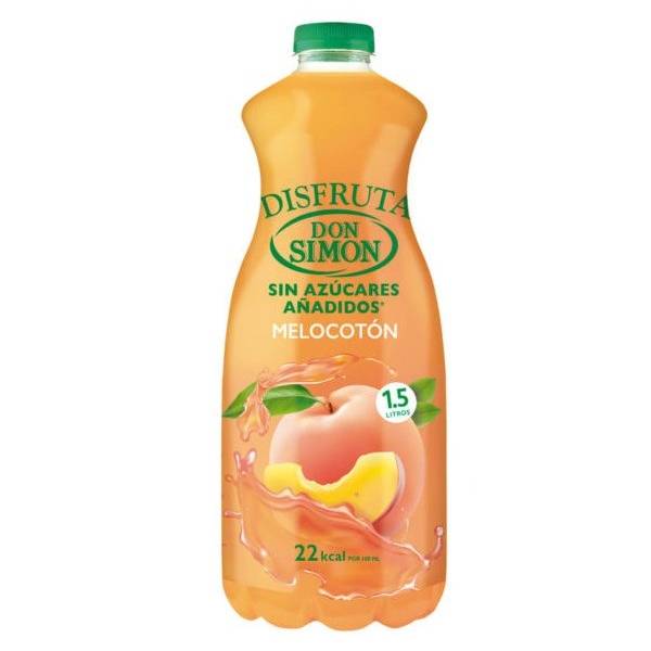 DISFRUTA peach nectar without added sugar DON SIMON 1.5l.