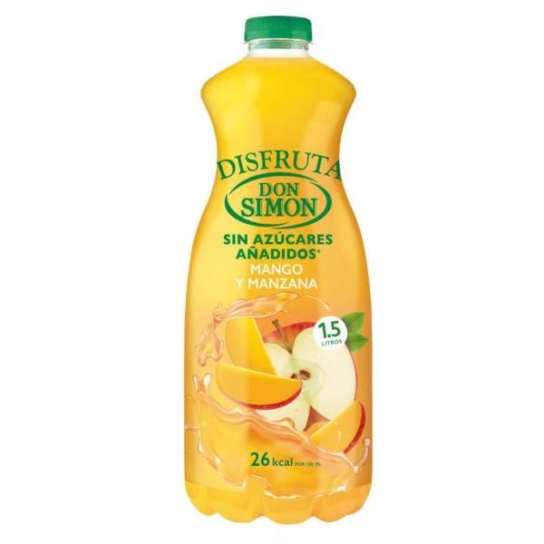 DISFRUTA apple and mango nectar without added sugar DON SIMON 1.5l.