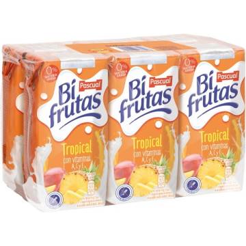 BIFRUTAS fruit lait tropicaux PASCUAL 6x200ml.