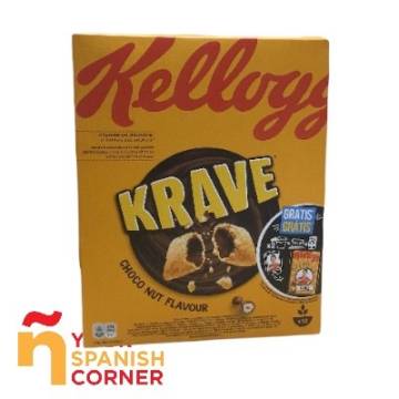 KRAVE CEREALS FILLED WITH CHOCOLATE AND HAZELNUT 375G KELLOGG'S